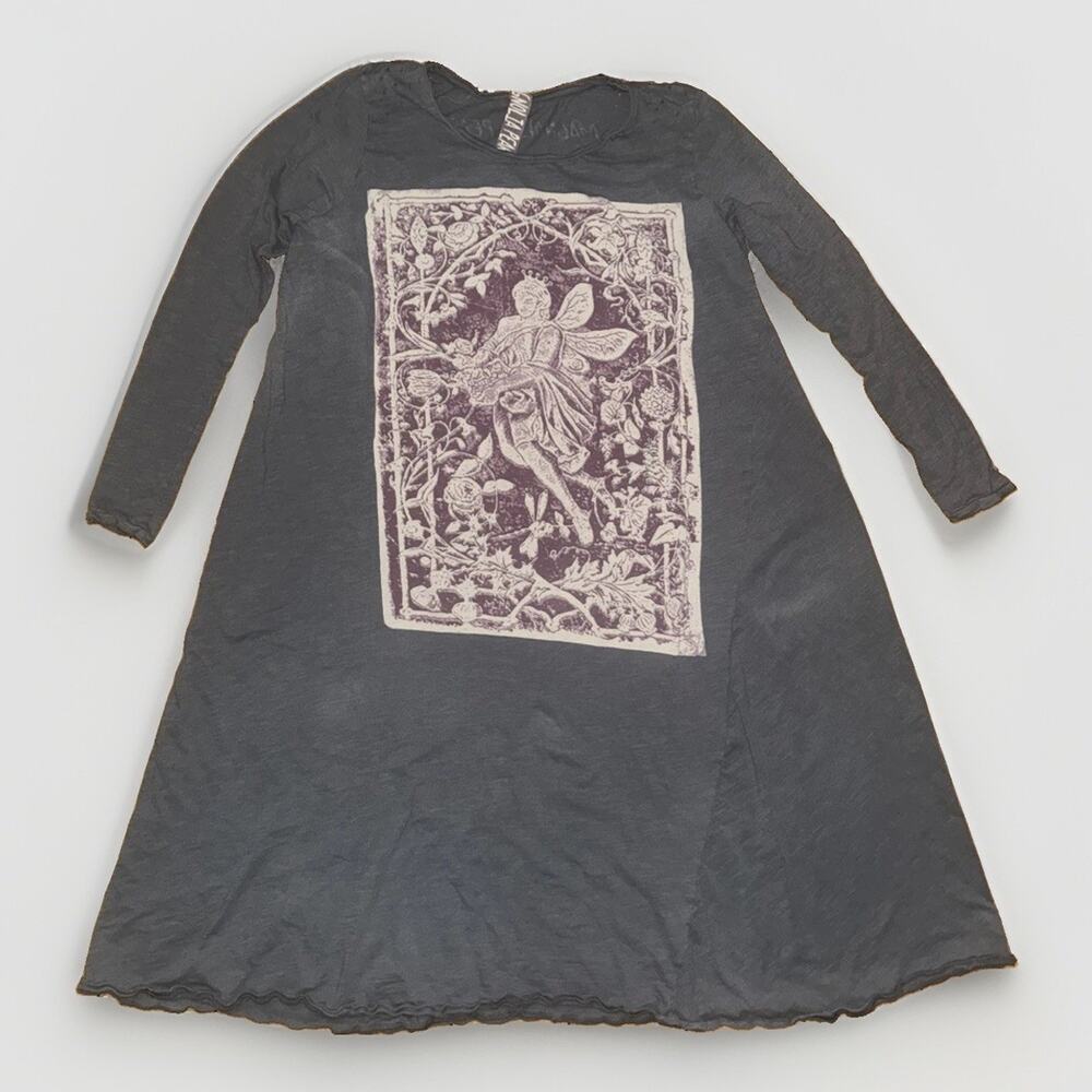 Magnolia Pearl Fairy Garden Graphic Tee Jersey Dress Distressed